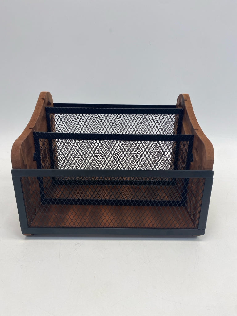 Brown Black Wood/Metal Misc. Office