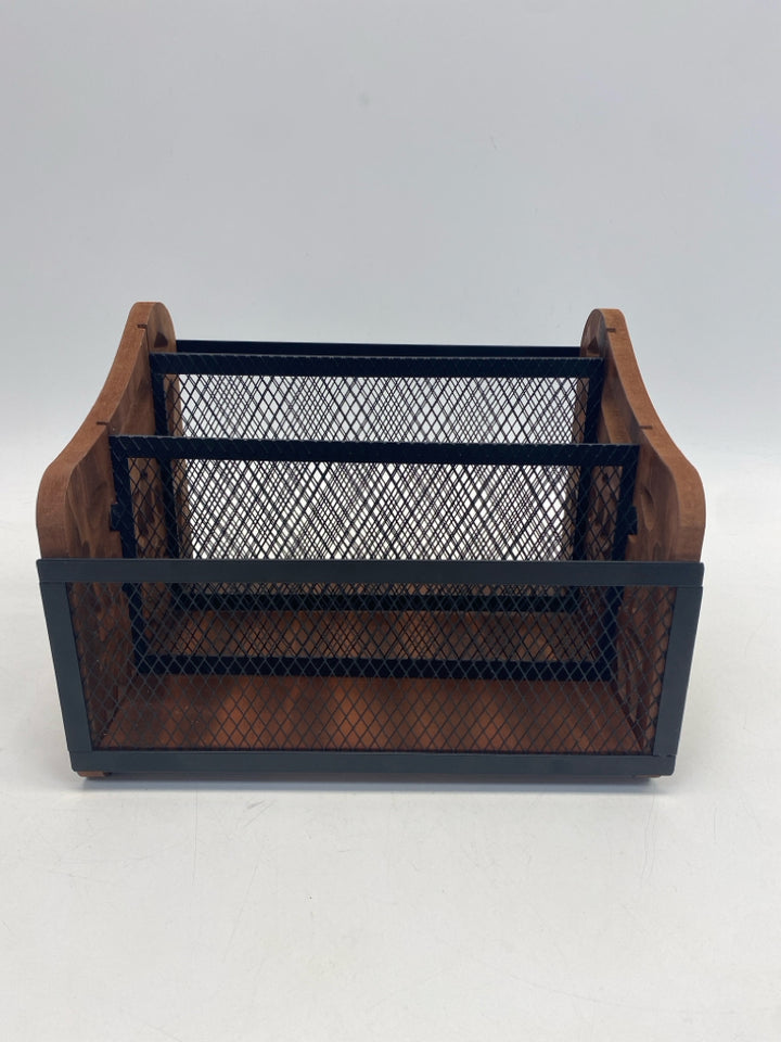 Brown Black Wood/Metal Misc. Office