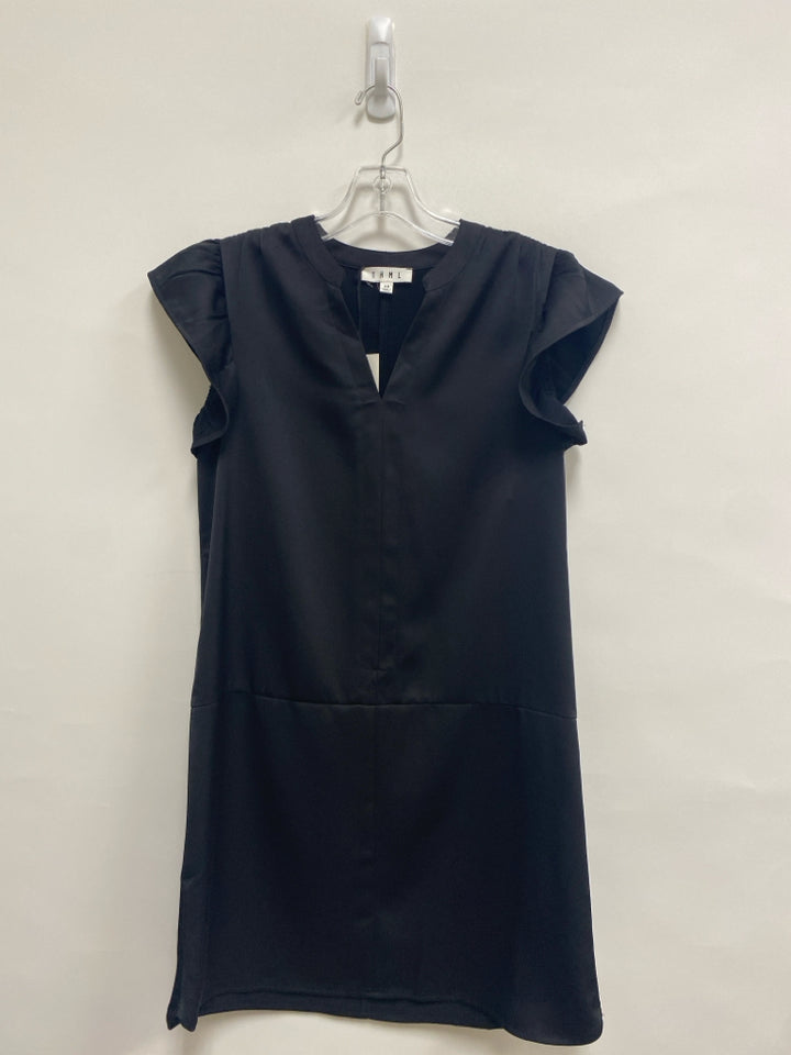 NWT THML Size XS Black Ruffles Ladies Dress