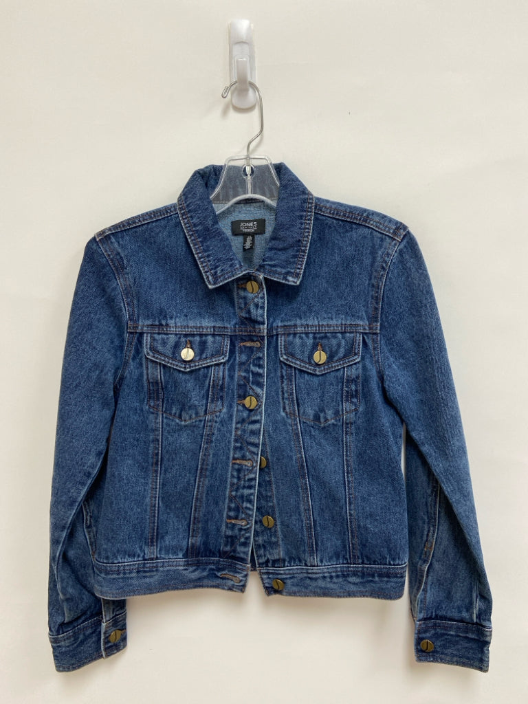 Jones New York Size S Blue Button Up Denim Ladies Jacket