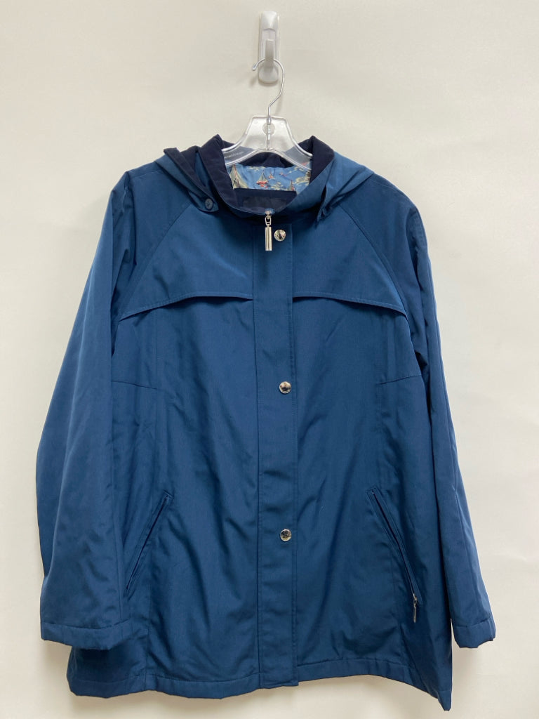 Nautica Size L Navy Hooded Ladies Jacket