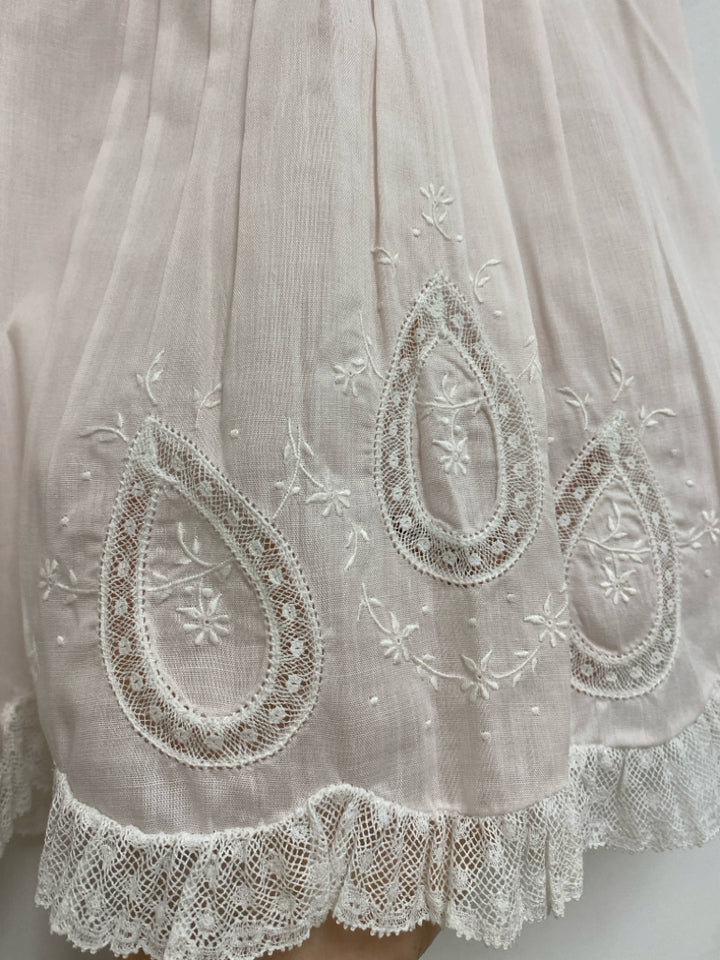 NWT Feltman Bros. SIZE 6M Pale Pink Smocking Embroidered Girl&