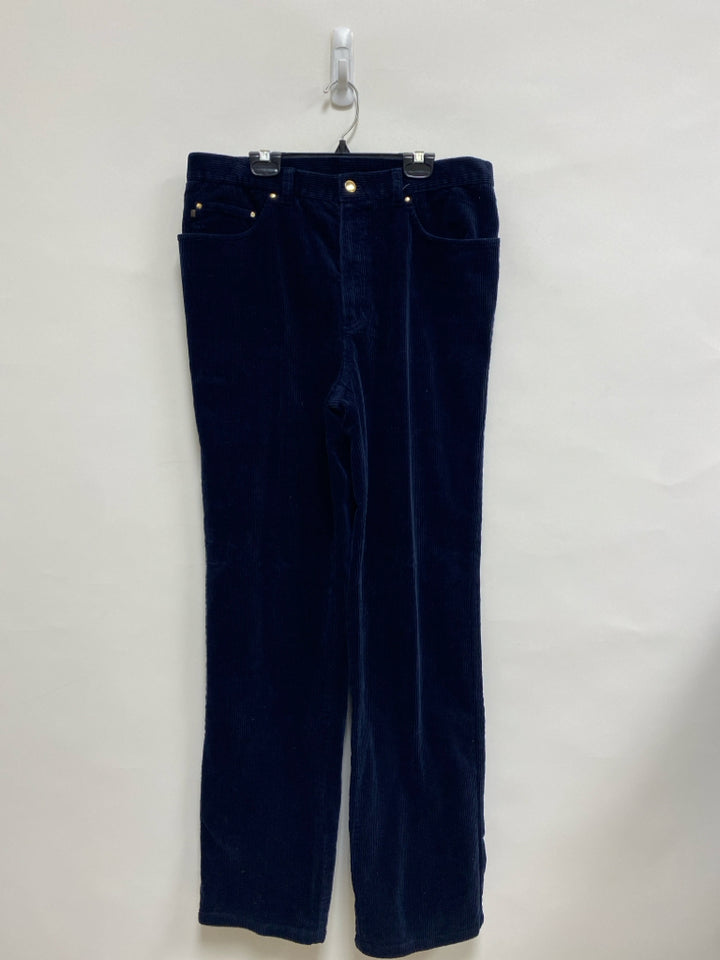 Lauren Ralph Lauren Size 12 Navy Corduroy Ladies Pants