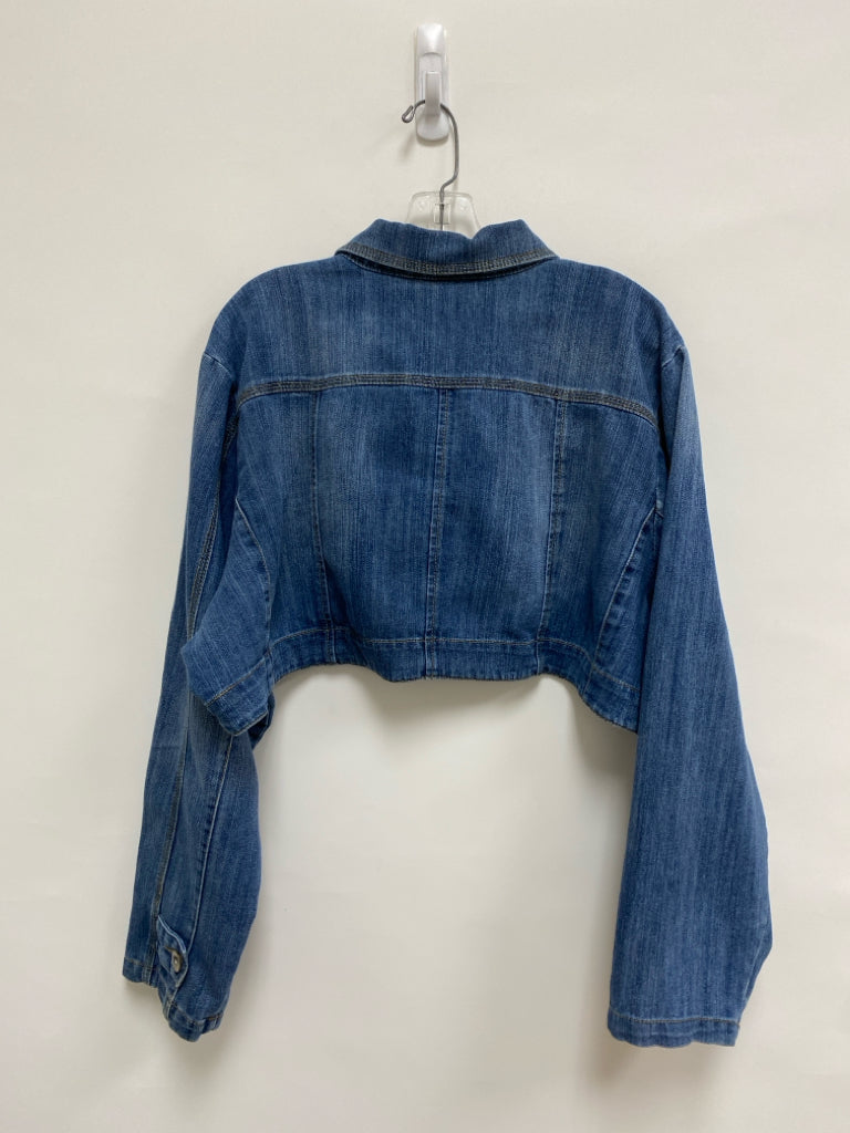 Ashley Stewart  SIZE  2X Blue Denim Cropped Plus Size Jacket