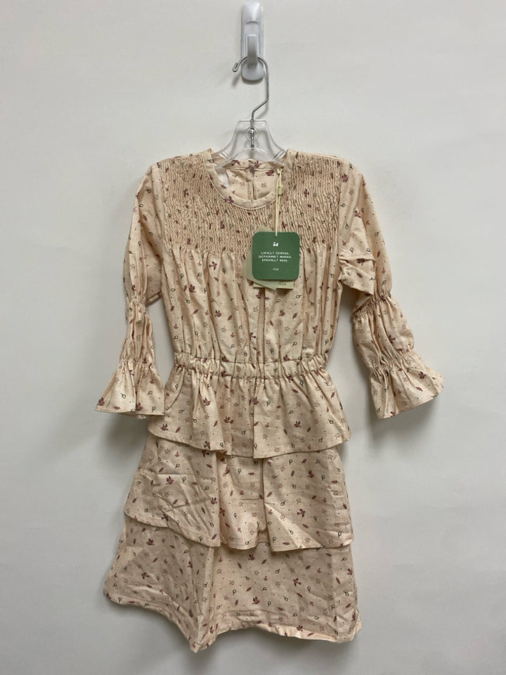 NWT The Sunday Collective SIZE 4/5 Pale Pink Fall Tiered Cotton Girl&