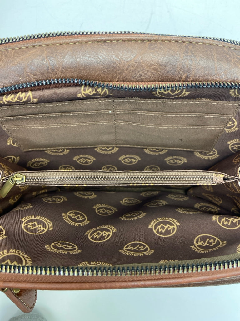 White Mountain Brown Crossbody