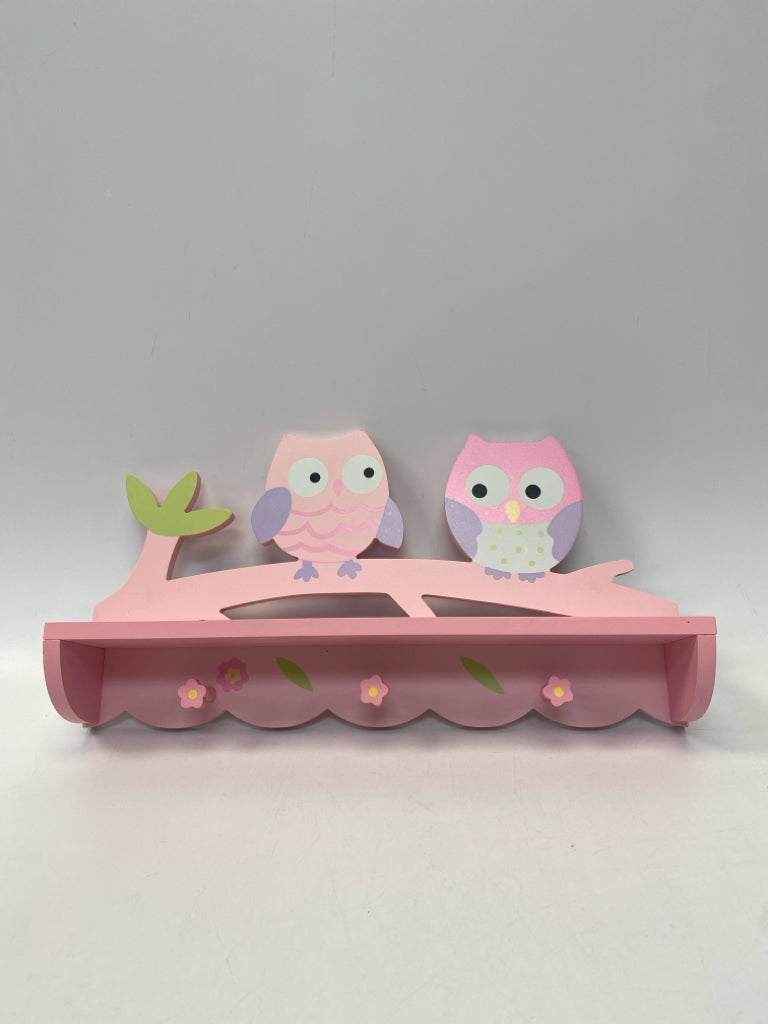 Pink Owl Kids Wall Hanging