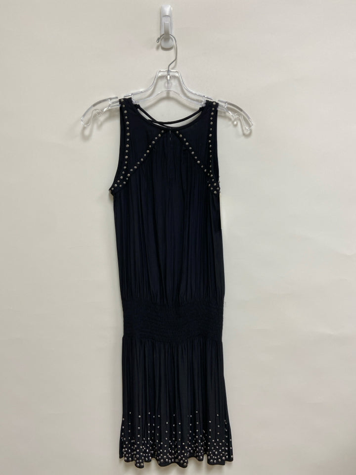 NWT RAMY BROOK Size XXS Black Silver Sleeveless Ladies Dress