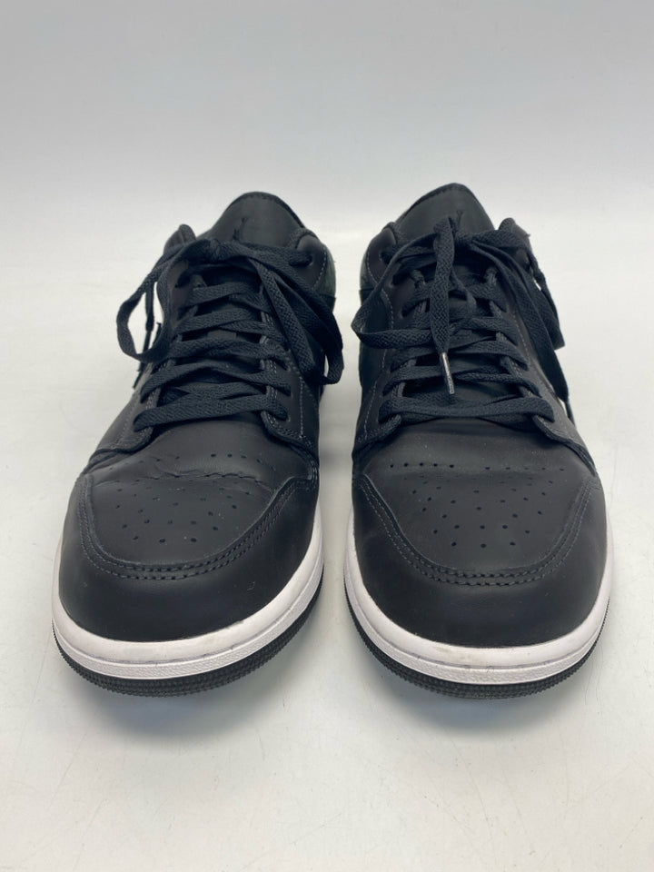 Nike Size 12 Black Dark Gray Lace-Up Men&