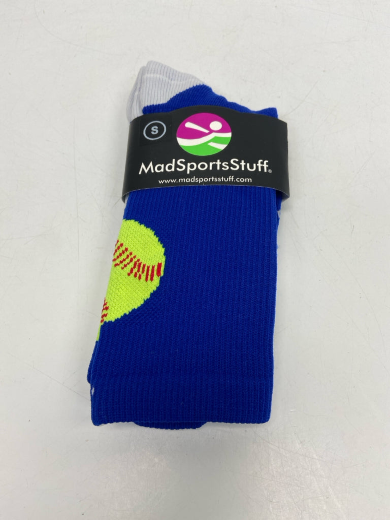 NEW SIZE S Royal Blue Yellow Softball Girl&