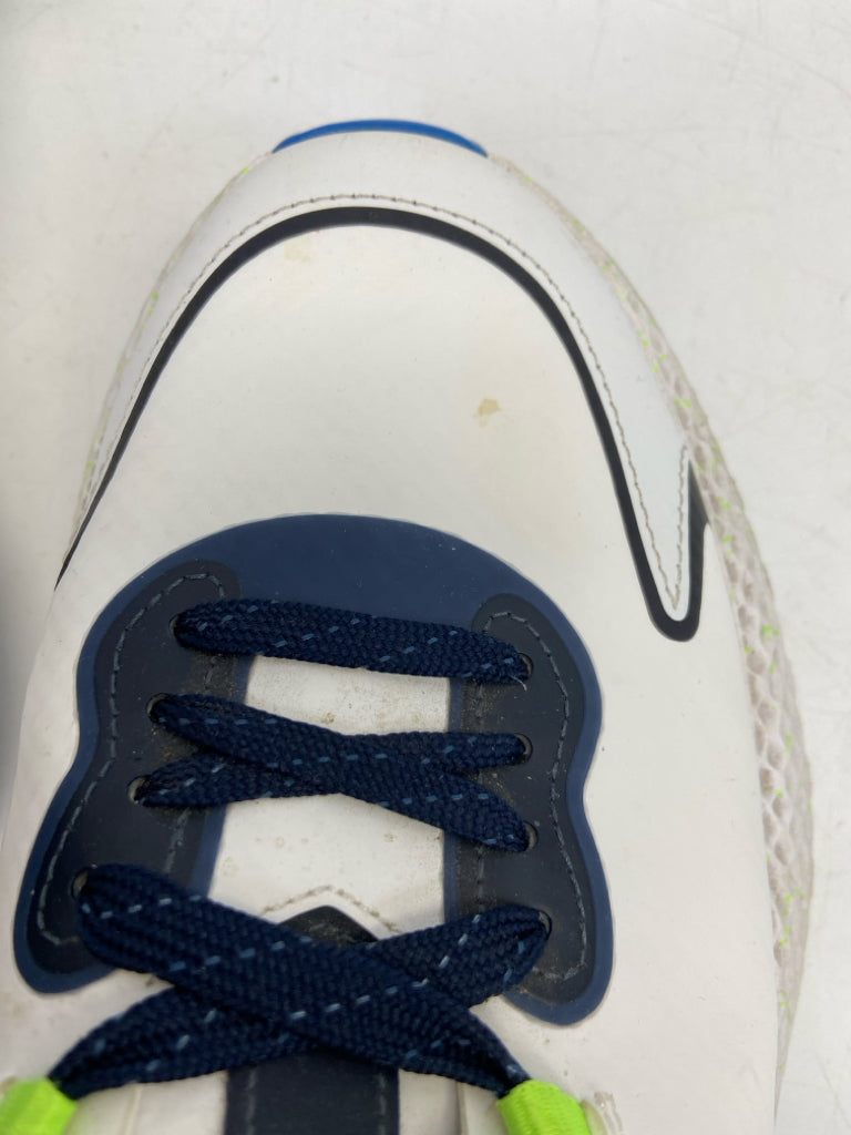 Gfore Size 10 White Navy Lace-Up Men&