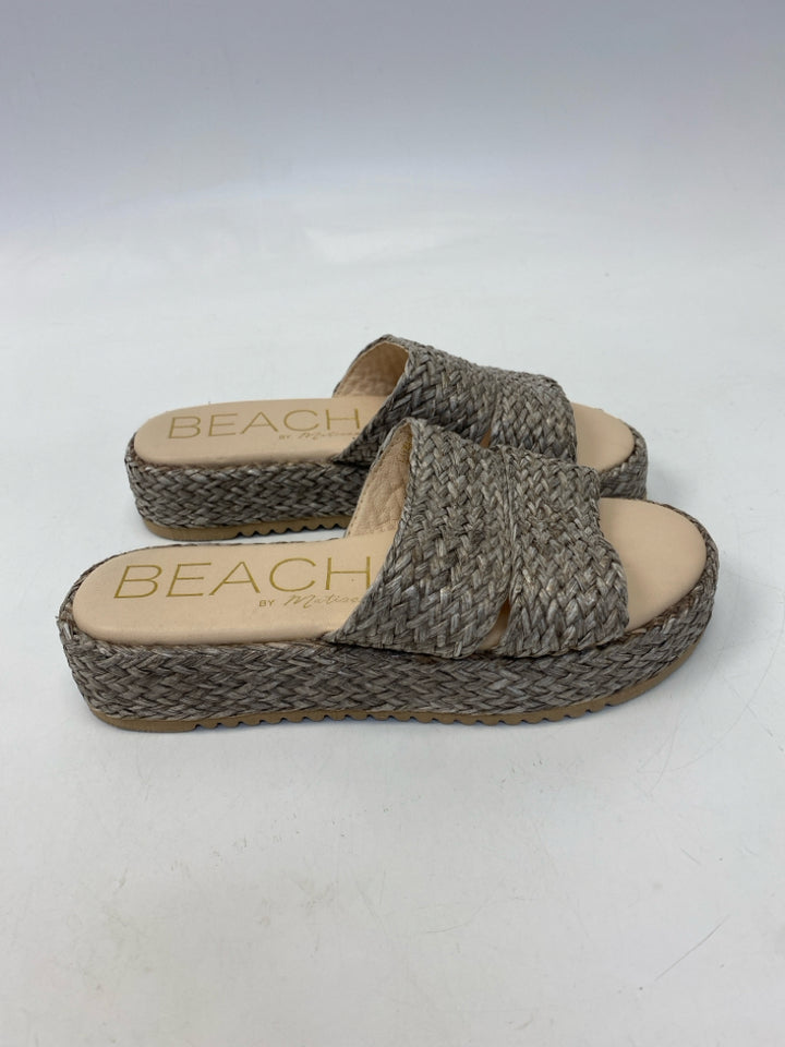 Size 7 Taupe Woven Sandals