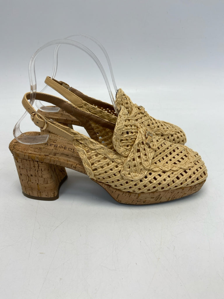NWOT Aerosoles  Size 8 Brown Woven Sandals