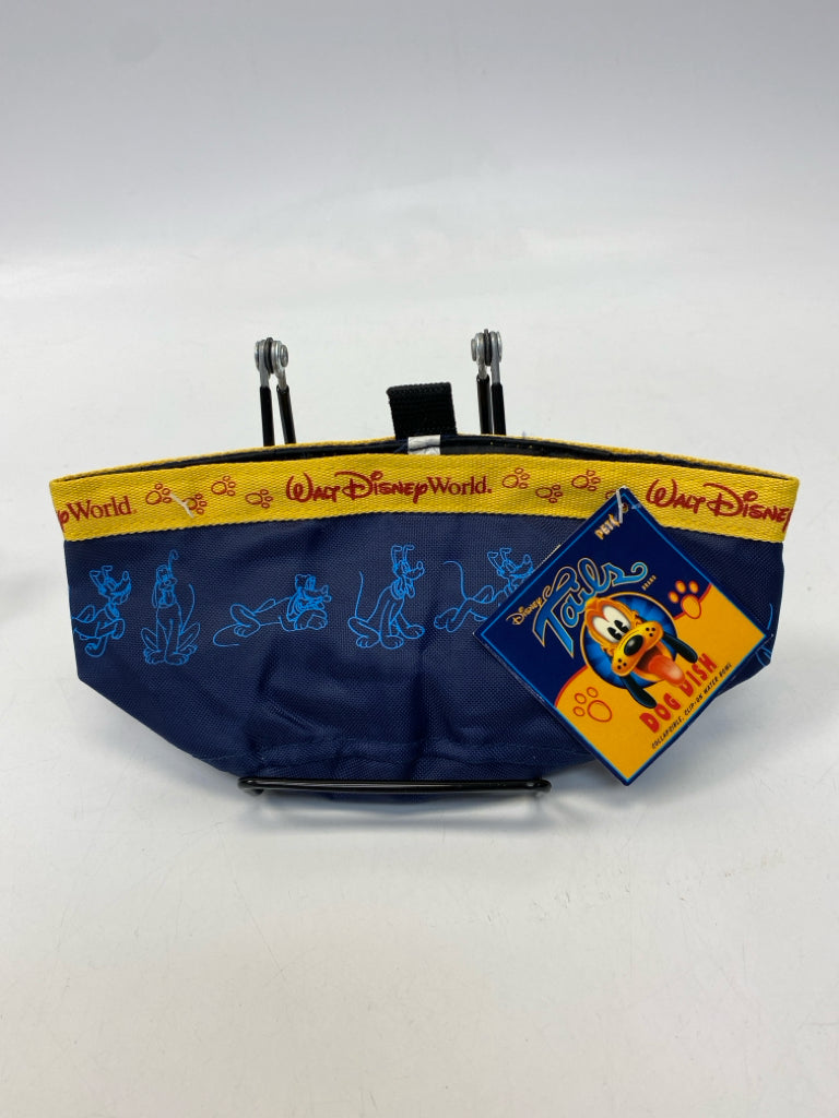 NWT Disney Navy Yellow Pet Bowl