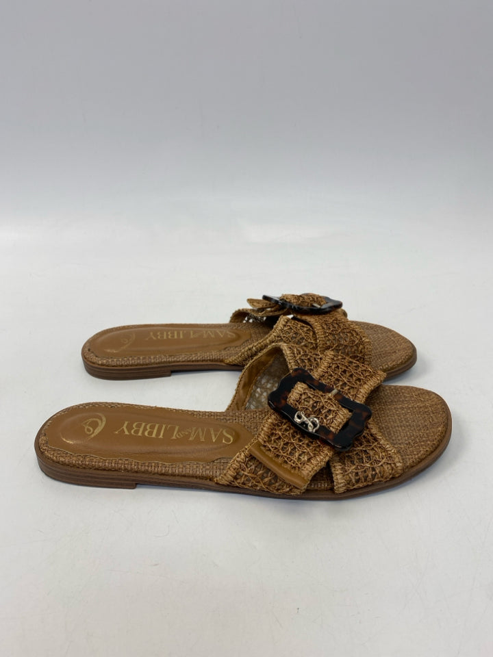 Sam &amp; Libby  Size 11 Brown Woven Sandals