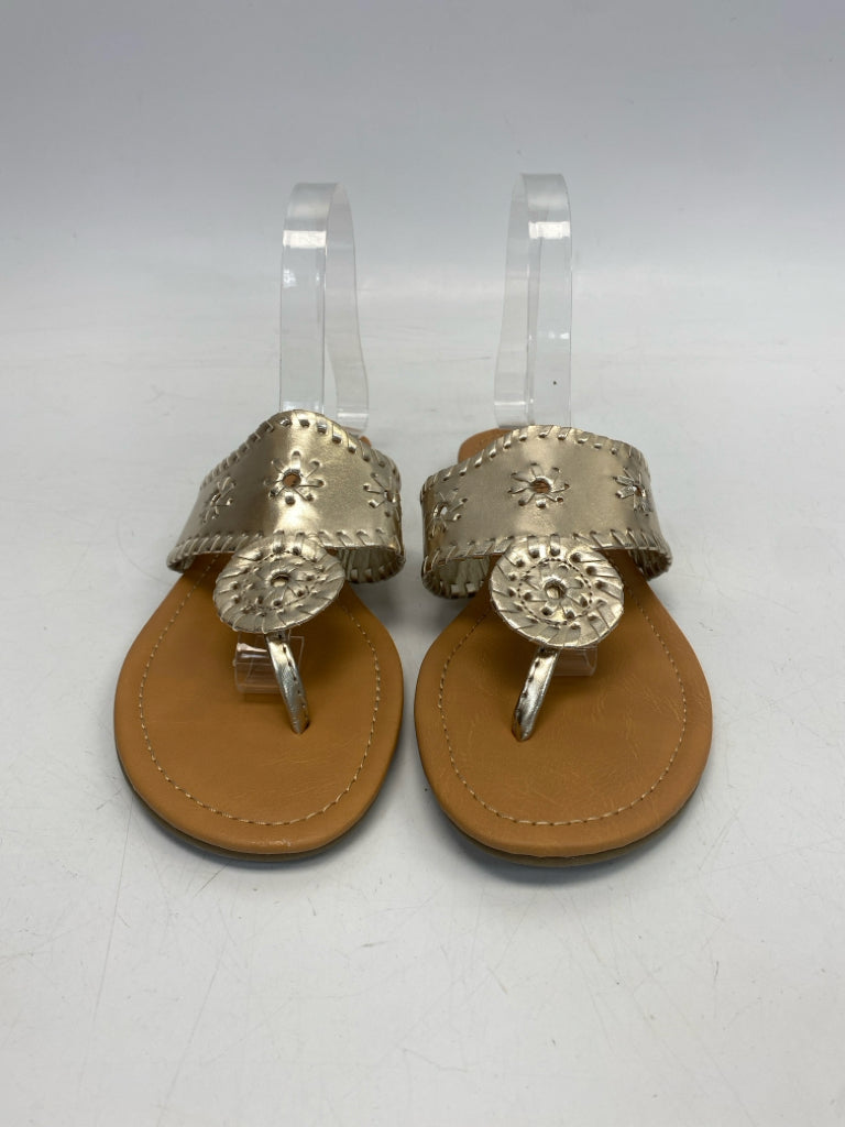 NWOT  Size 8 Gold Sandals