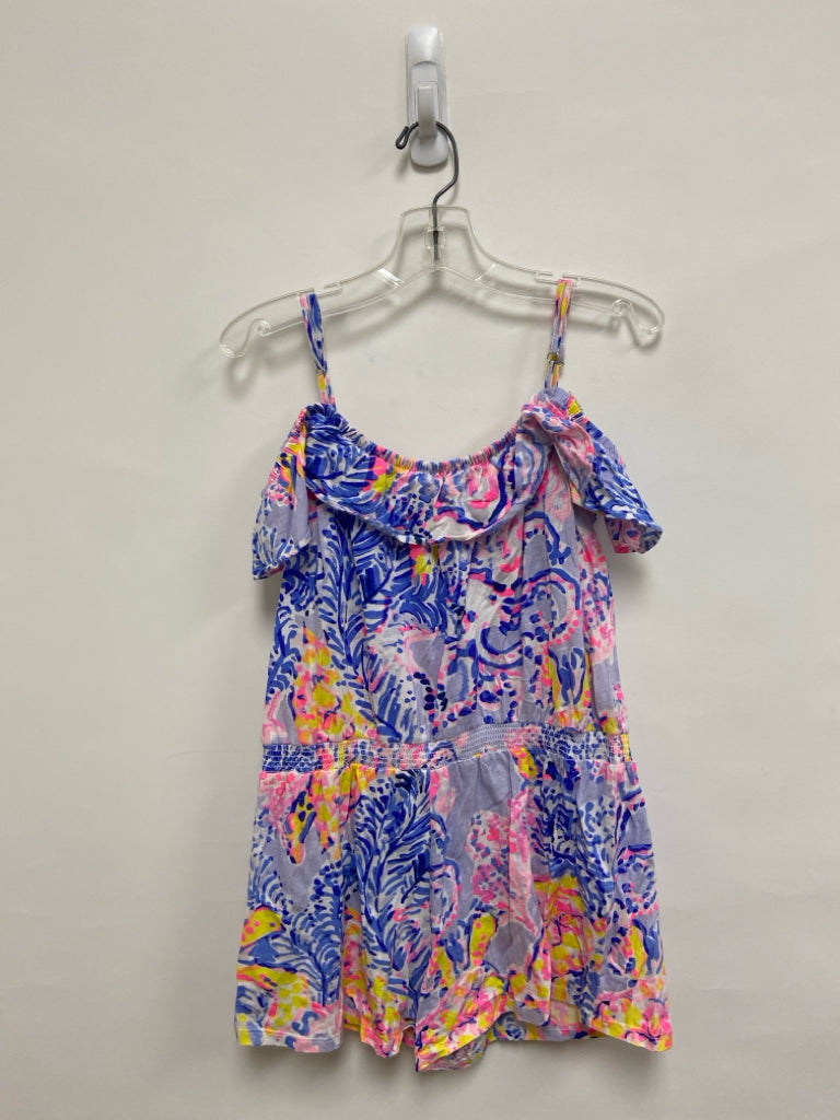 LILLY PULITZER SIZE 12/14 Lav/Yel Pink/Blue Floral Girl&