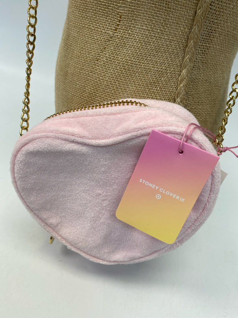 NWT Stoney Clover Pink Terry Cloth Handbag