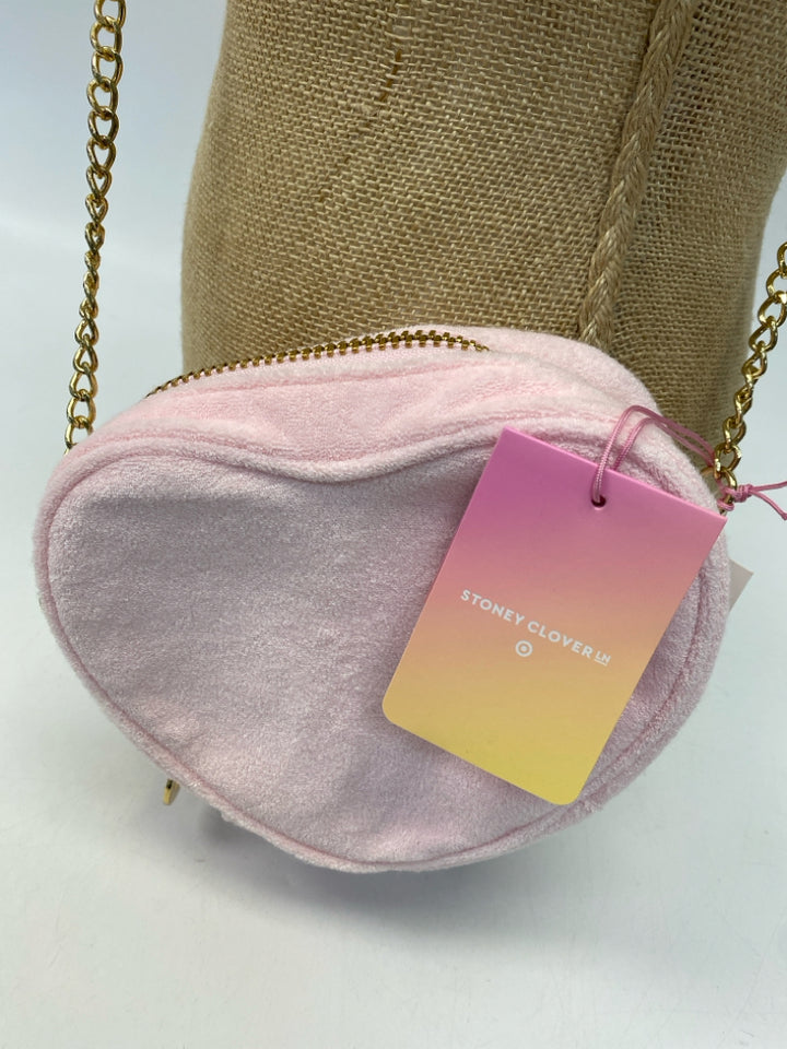 NWT Stoney Clover Pink Terry Cloth Handbag
