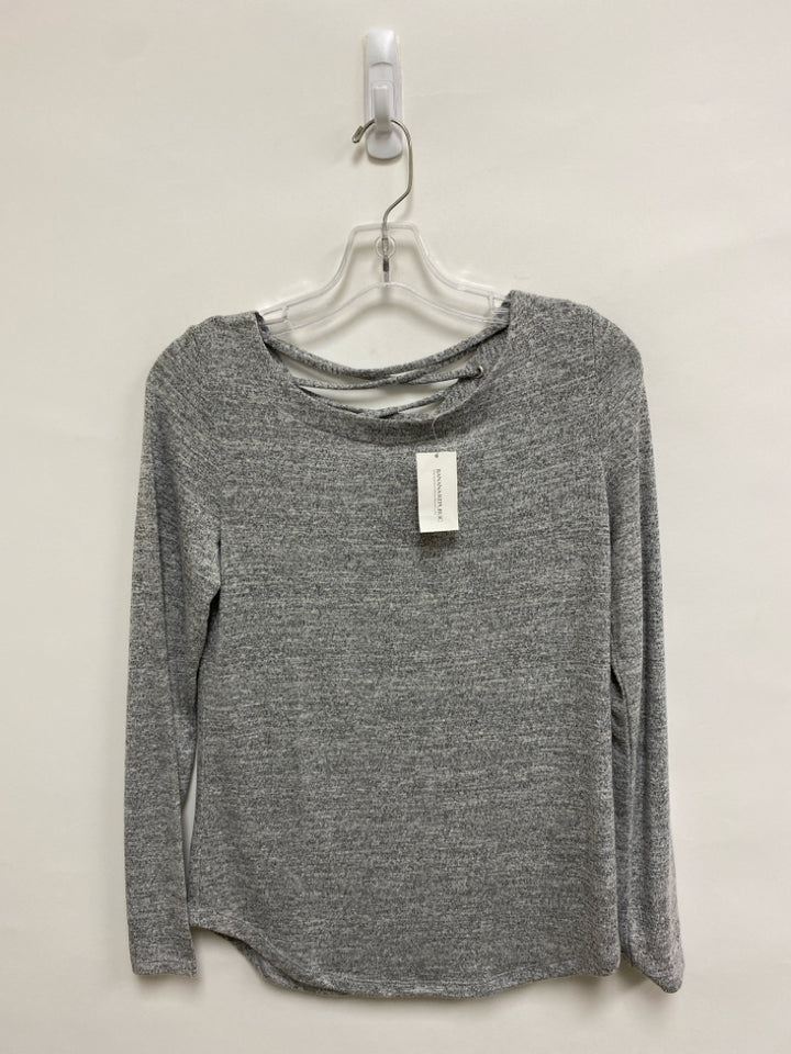 NWT Banana Republic Size XS Gray Charcoal Mottled Ladies Top