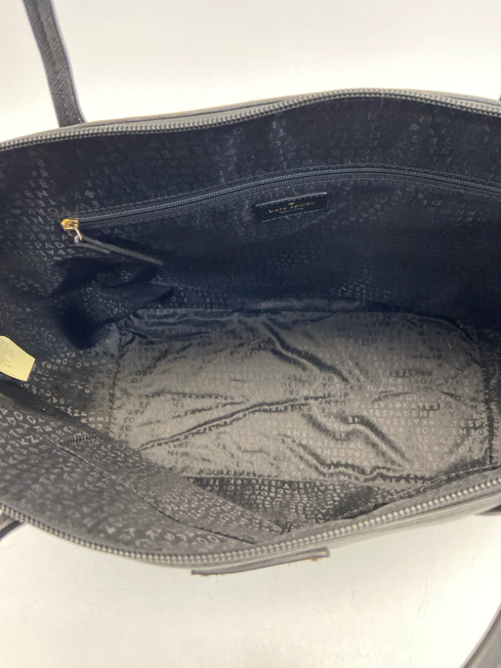 Kate Spade Black Silver Stripe(s) Handbag