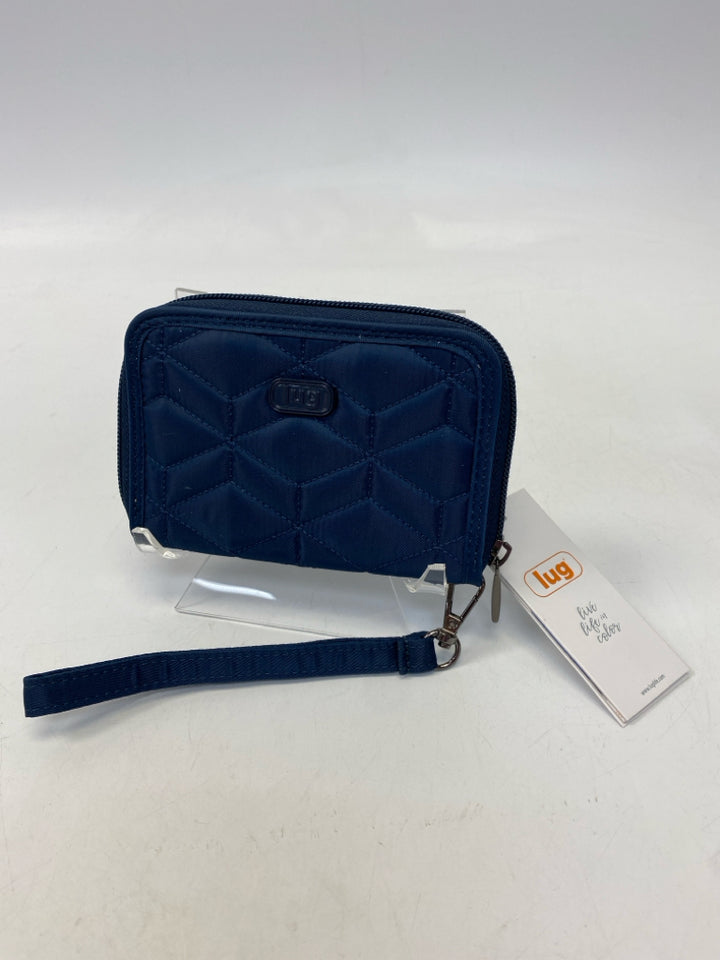 NWT Lug  Size Navy Wristlet