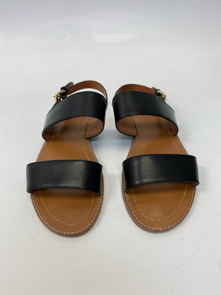 Coach  Size 8.5 Black Leather Sandals