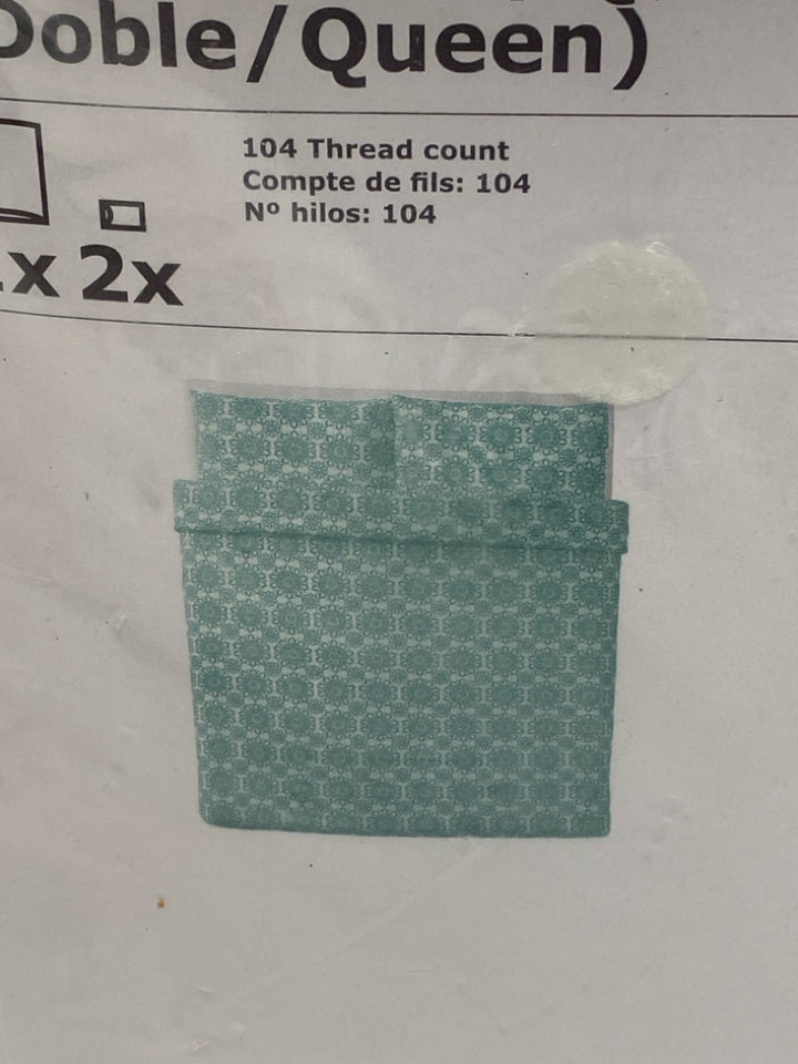 NEW/PKG Ikea Green/White Duvet