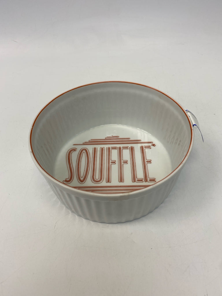 White Orange Words Bakeware