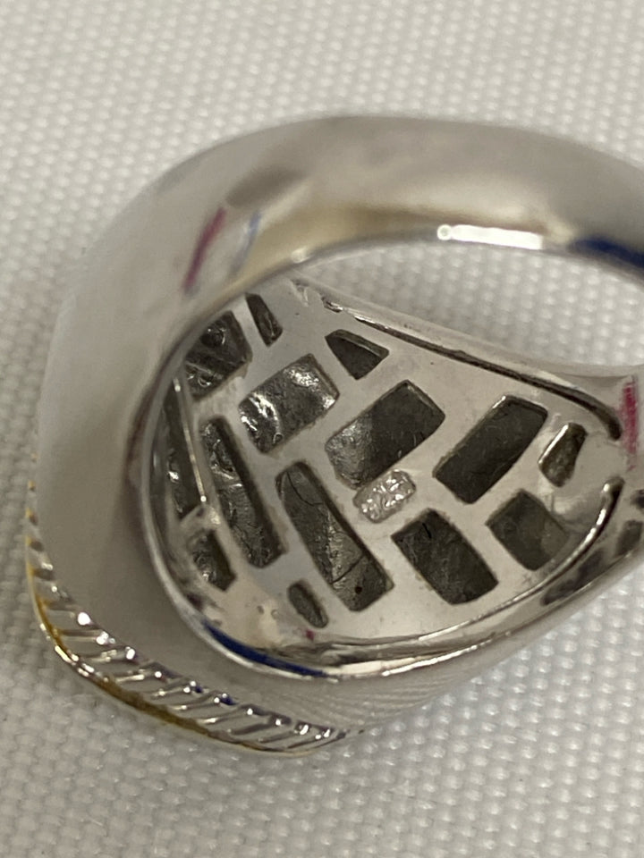 Silver Gold Color Jeweled Ring