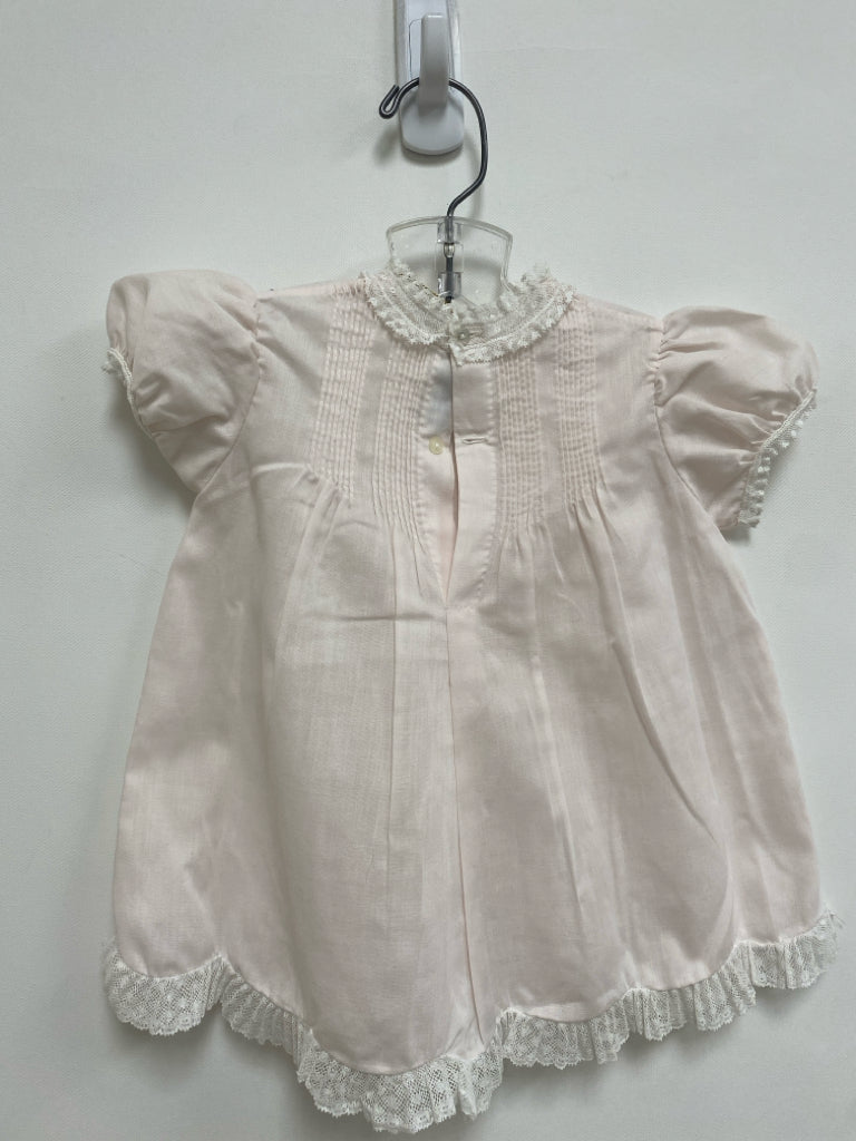 NWT Feltman Bros. SIZE 6M Pale Pink Smocking Embroidered Girl&