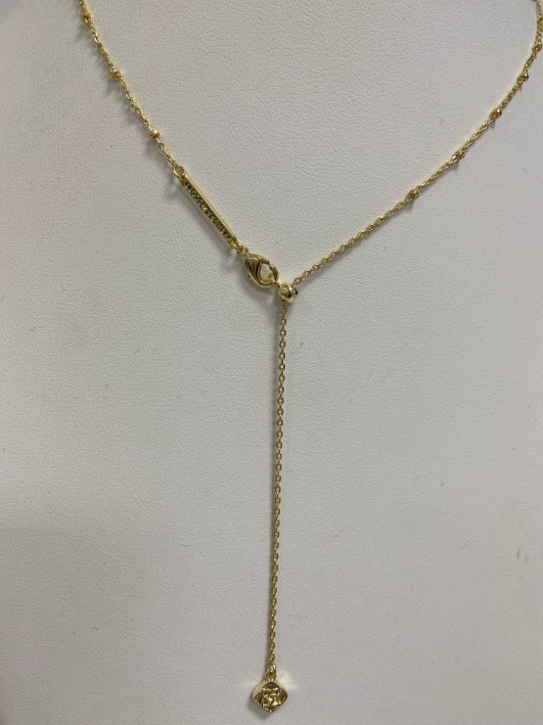 NWT Kendra Scott Gold Color Orange/Yellow Candy Necklace
