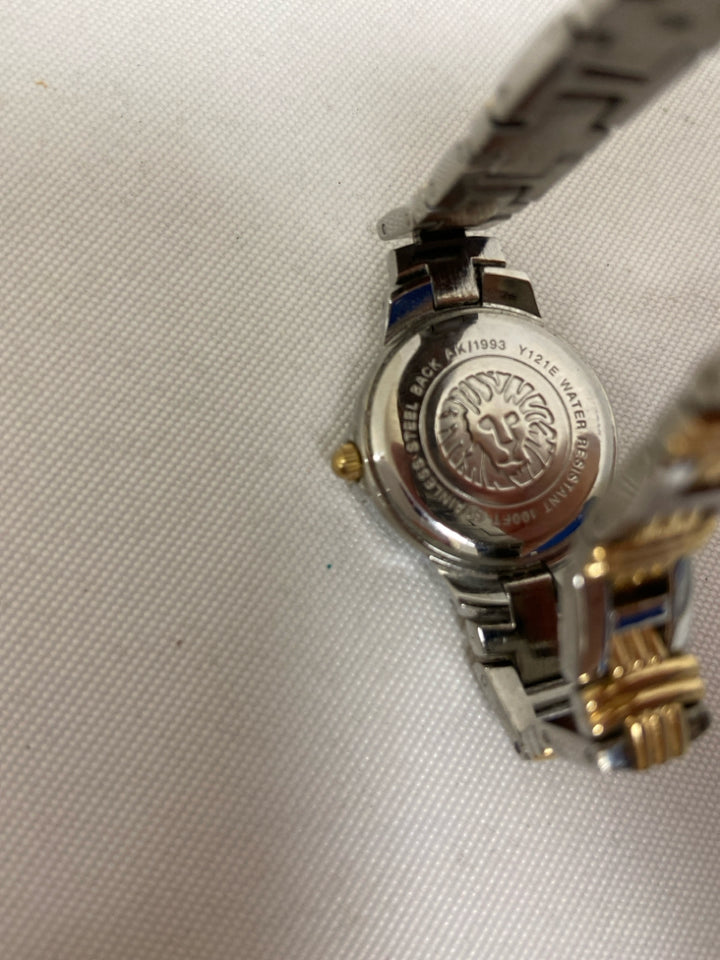 Anne Klein Silver Color Gold Color Ladies Wristwatch