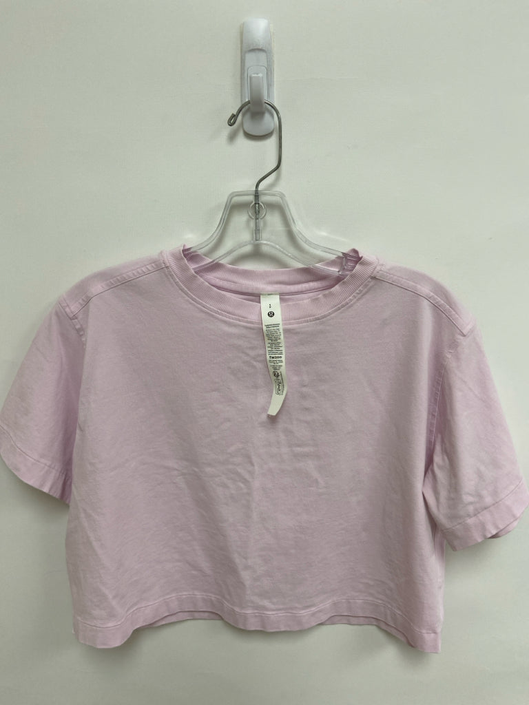 Lululemon Size S Pink Cropped Athletic Top