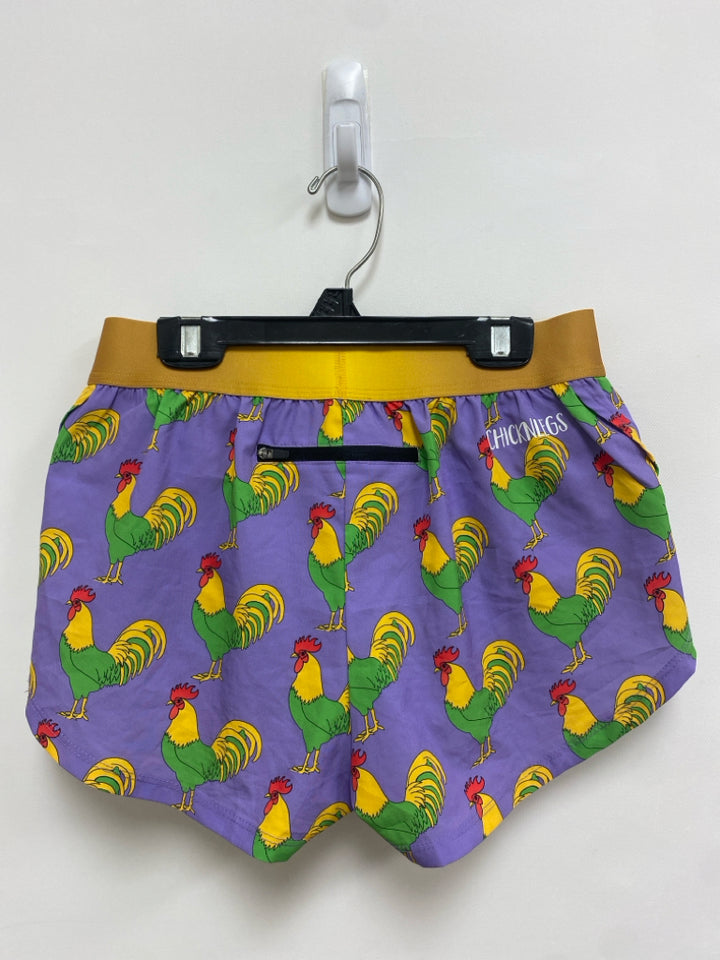 Size S Lavender Yellow Athletic Shorts
