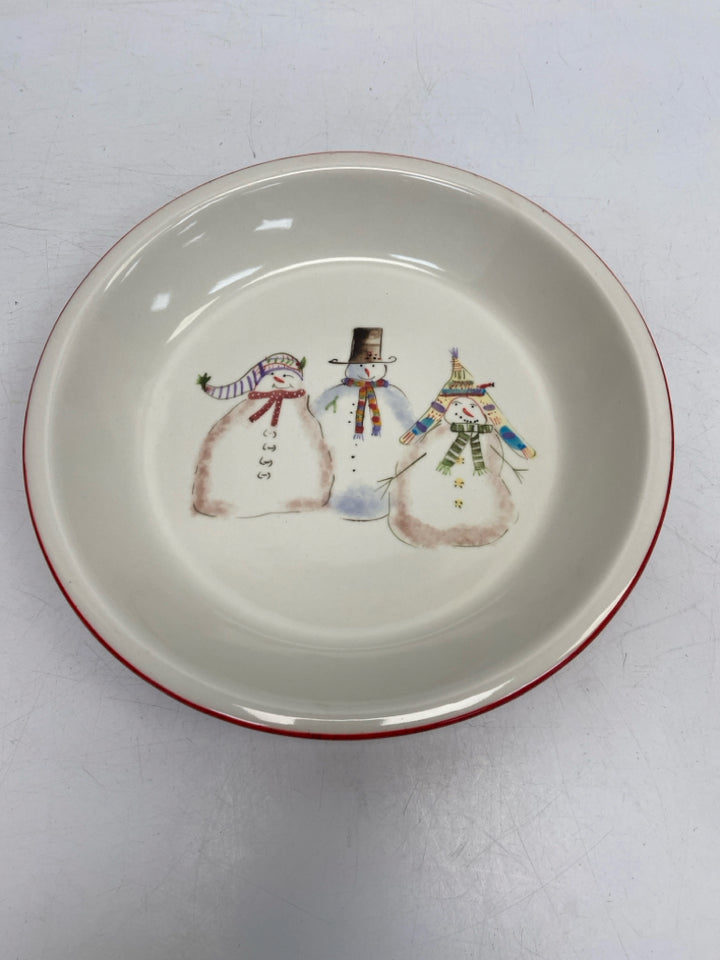 White Multi Color Snowman Christmas