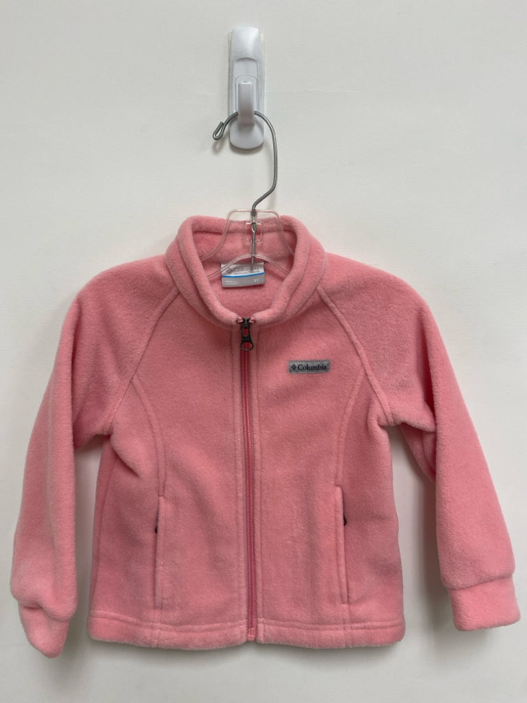 Columbia SIZE 3T Pink Zip Down Fleece Girl&
