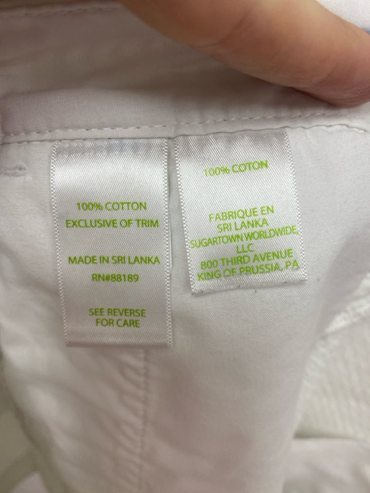 LILLY PULITZER Size 14 White Texture Ladies Shorts