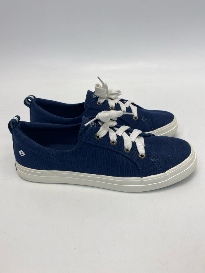 Sperry  Size 7.5 Navy Lace-up Canvas Sneakers