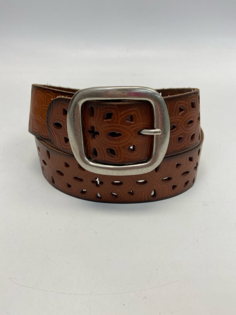 Fossil Brown Perforated Belt