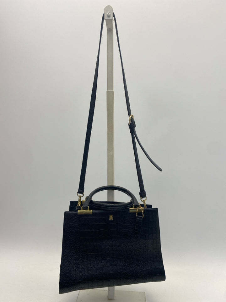 Antonio Melani Black Embossed Handbag