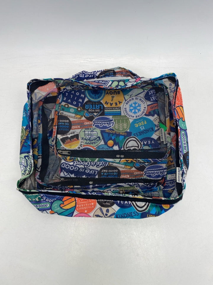 Life is Good Blue Multi Color Misc. Luggage