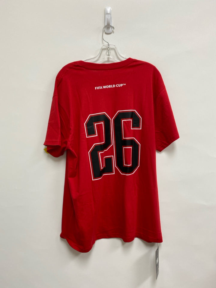 NWT Size XL Red White/Black Soccer Men&