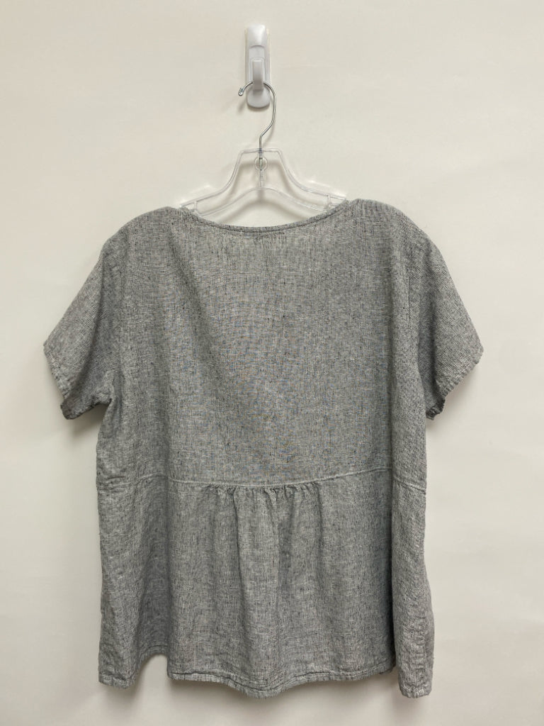 Cut Loose Size XL Gray Linen Blend Ladies Top