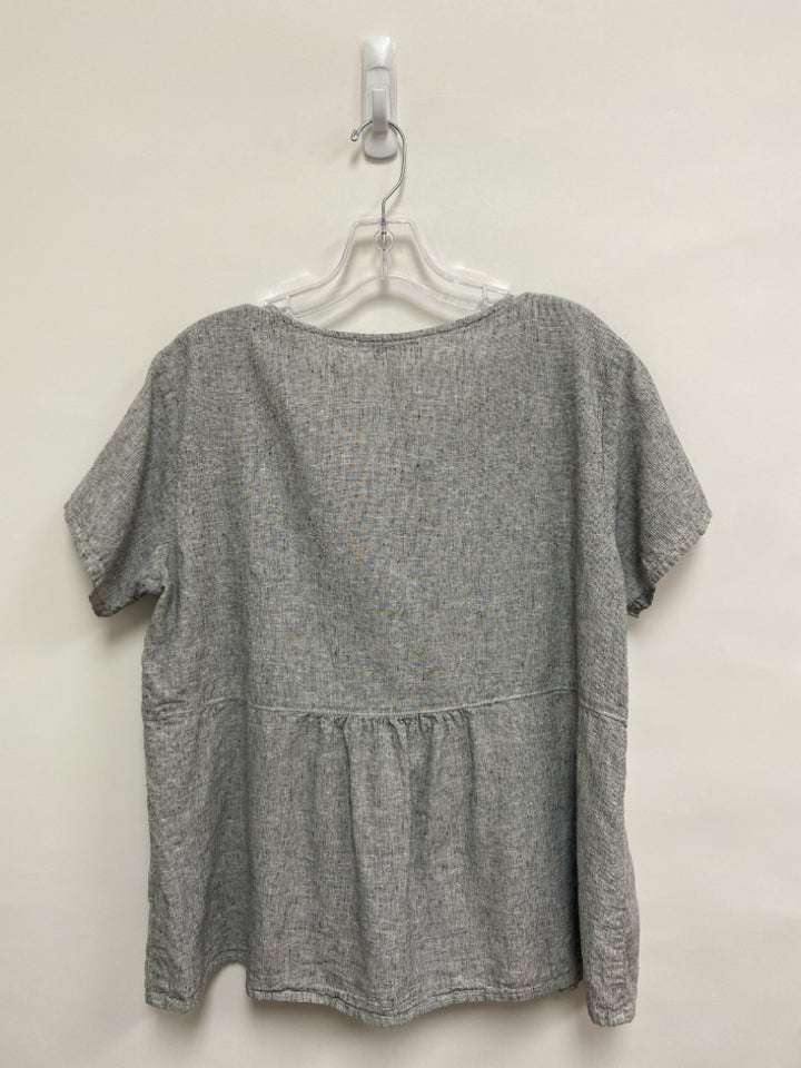 Cut Loose Size XL Gray Linen Blend Ladies Top
