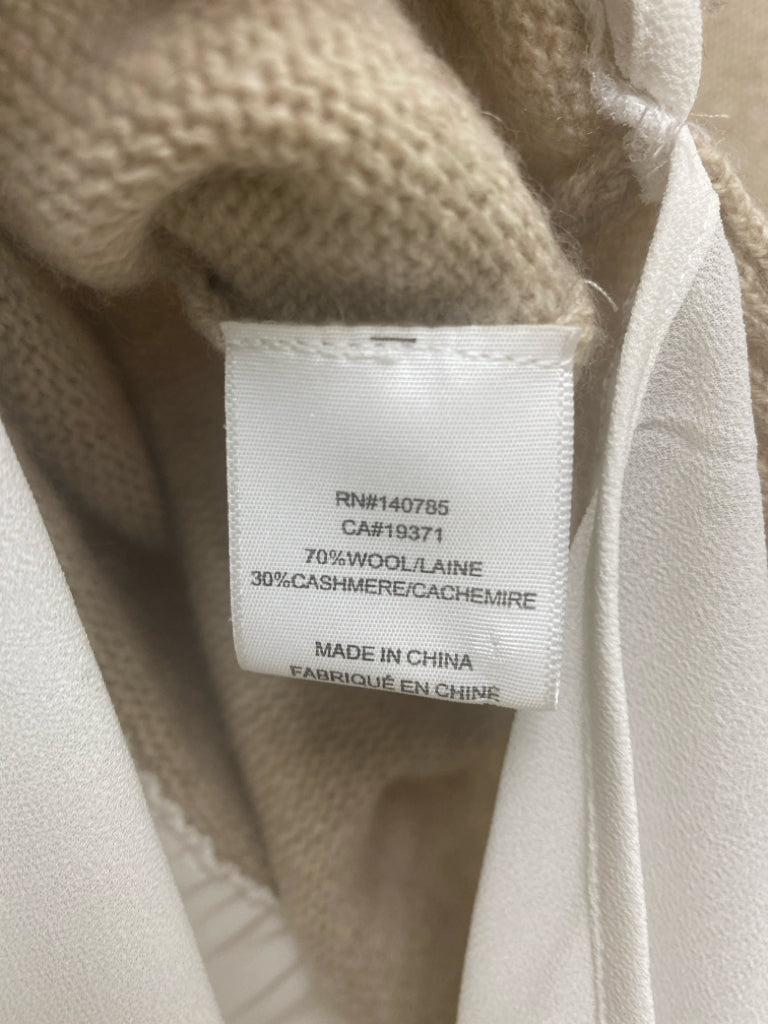 BROCHU WALKER Size XS Beige White Wool Blend Ladies Sweater