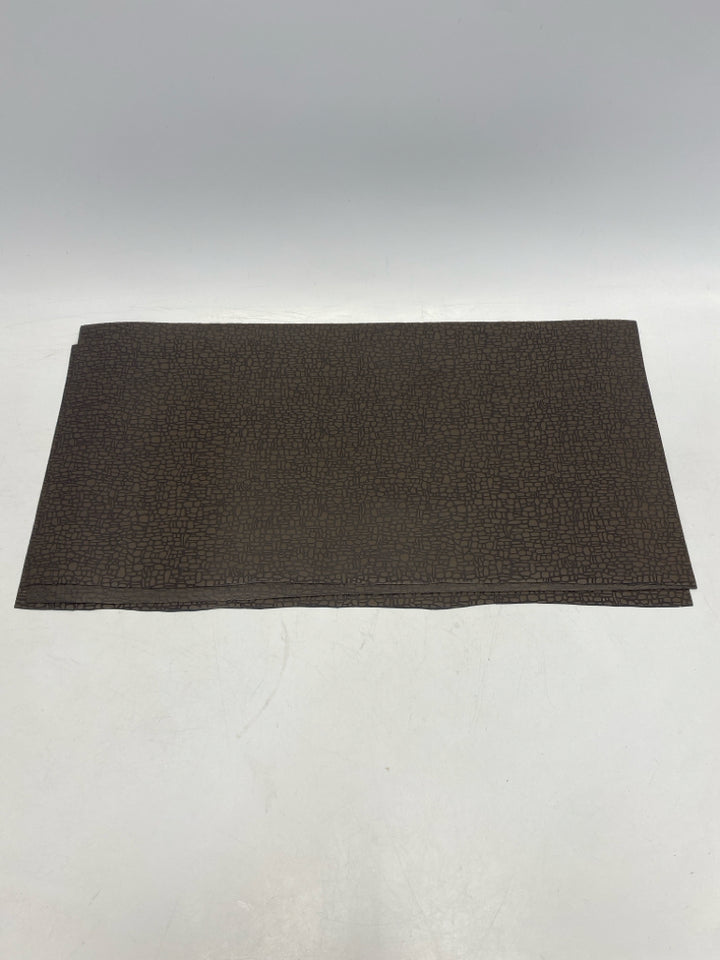 Dept. 56 Brown Embossed Christmas