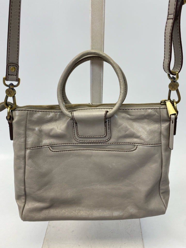 Hobo Gray Leather Handbag
