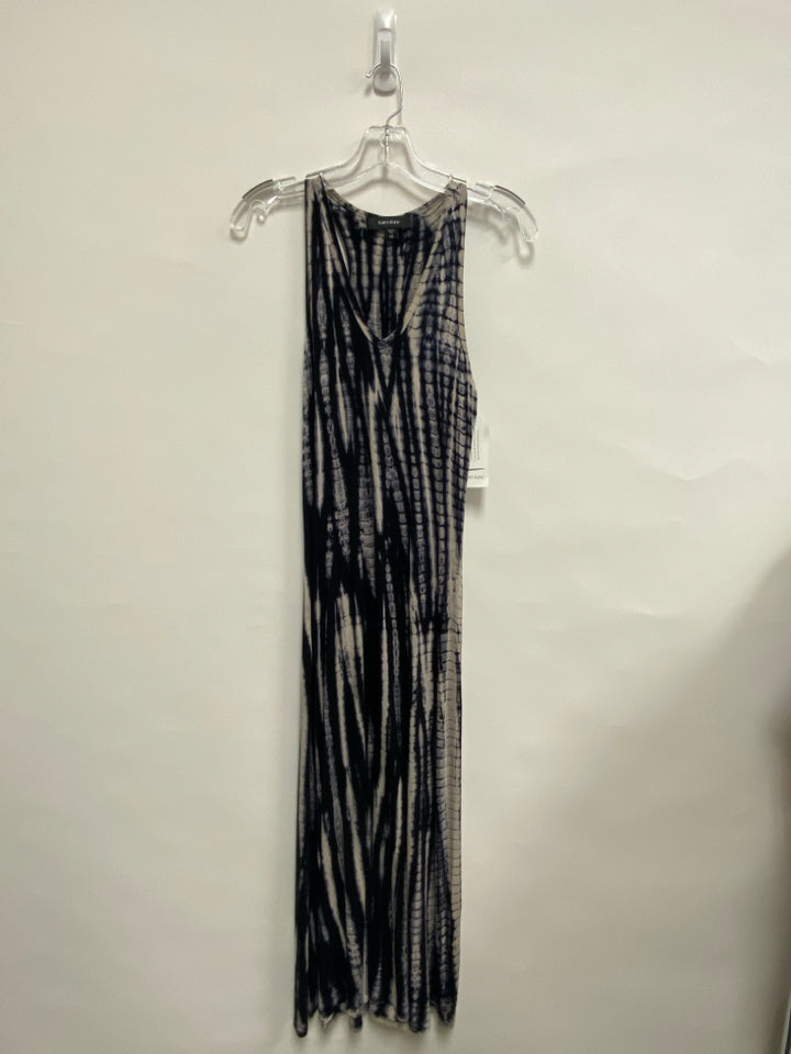 NWT Karen Kane Size XS Beige/Blk Tie Dye Maxi Ladies Dress