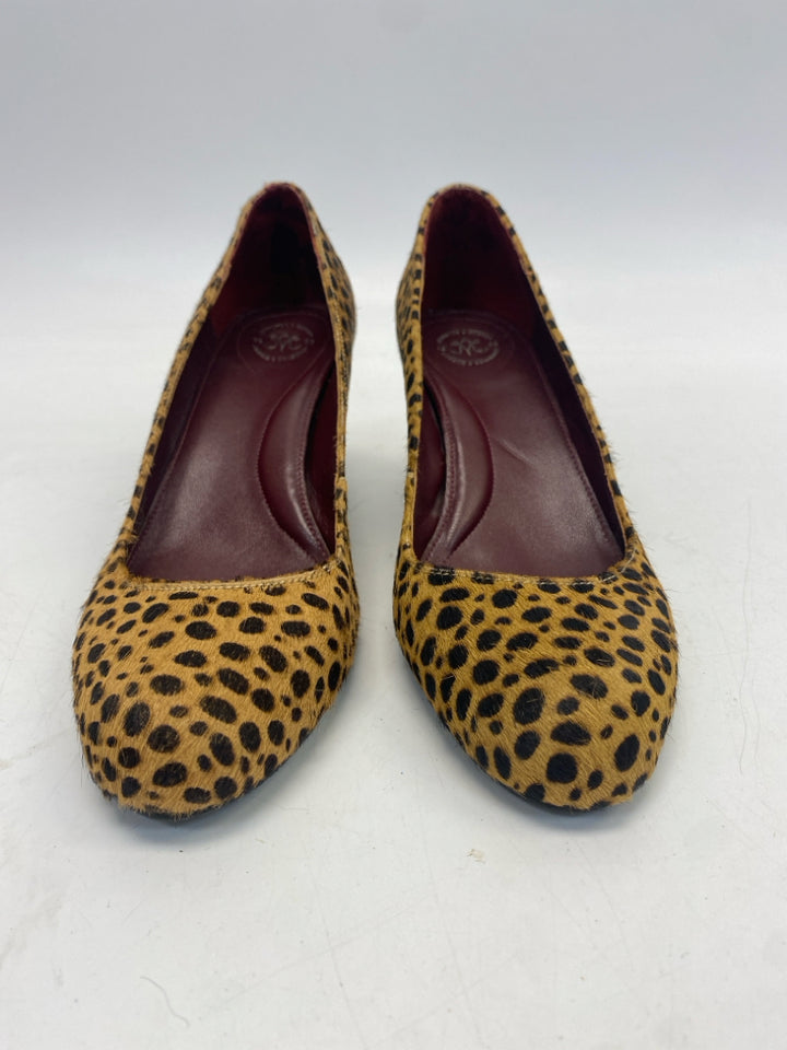 Johnston/Murphy US Shoe Size 8 Tan/Brown Animal Print Heels